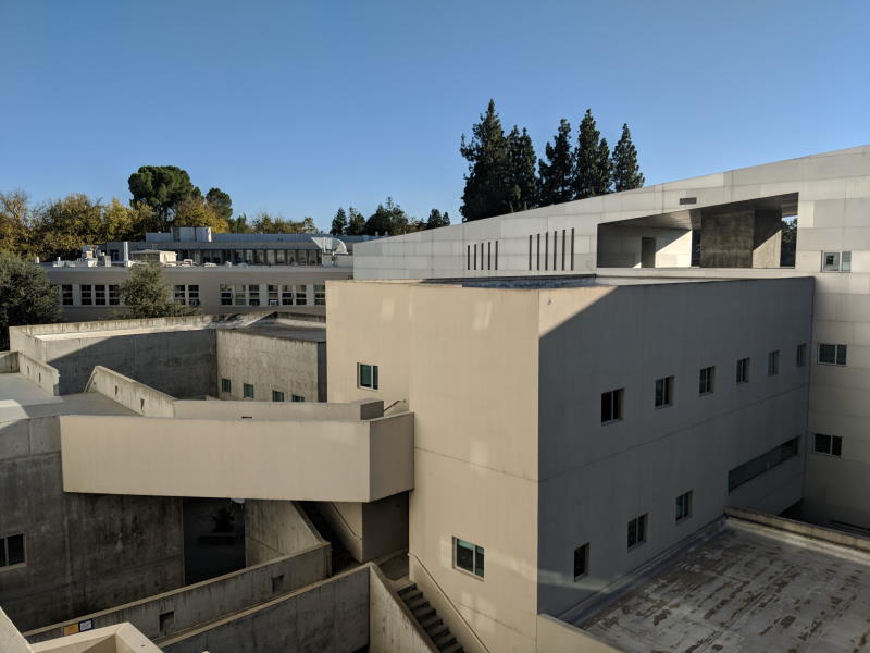 The teaser image, which is a picture of UC Davis' Social Sciences and Humanities Building.