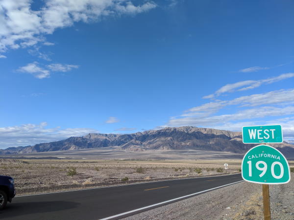 A photo taken in Death Valley, California.