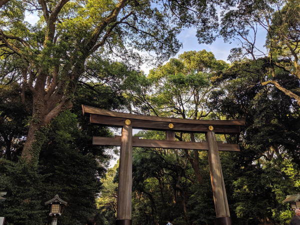 A photo taken at the Meiji Shrine, Tōkyō.