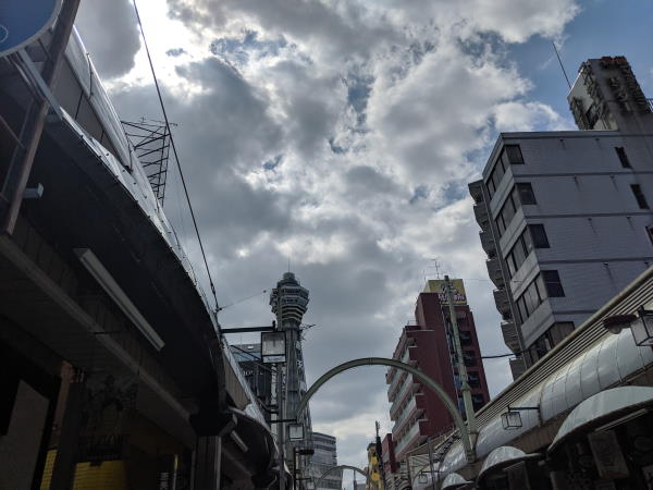 A photo taken in Shinsekai, Ōsaka.