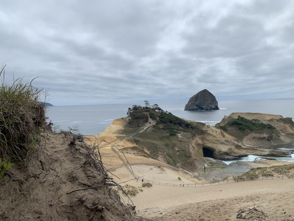 A photo taken in Pacific City, Oregon.